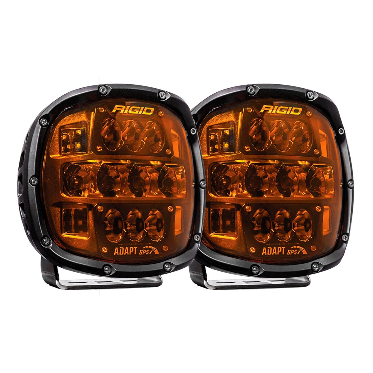 RIGID Industries Adapt XP LED Light with Amber PRO Lens, Pair 300515