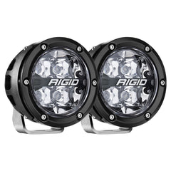 RIGID Industries 360-Series 4 in. LED Light with RGBW Backlight, Spot Beam, Pair 36402