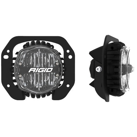 RIGID Industries 37106 1-Piece Plastic Bumper Fog Mount Kit with 360-Series 4in SAE White