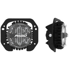 RIGID Industries 37107 1-Piece Plastic Bumper Fog Mount Kit with 360-Series 4in SAE Yellow