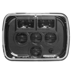 RIGID Industries Truck-Lite 37 Series 5 in. x 7 in. Rectangular LED Headlight, High and Low Beam 37450C