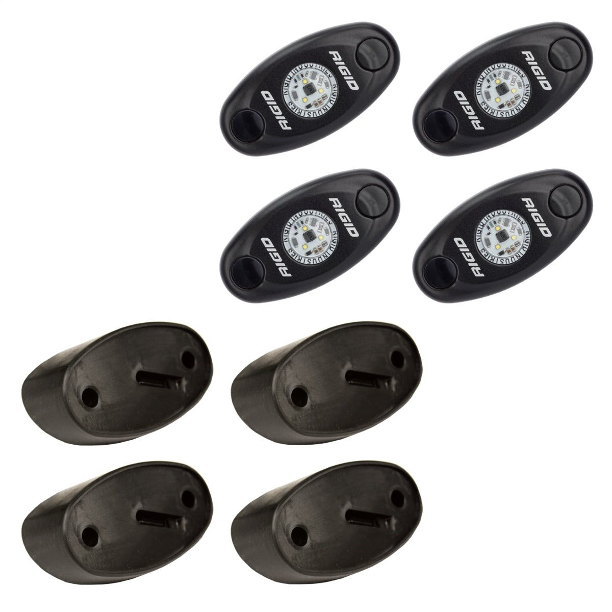 RIGID Industries 400213 Rock Light Kit, Red 4 lights