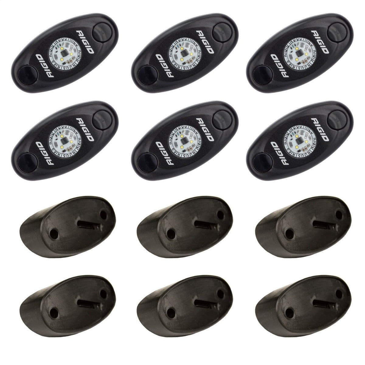 RIGID Industries 400283 Rock Light Kit, Blue 6 lights