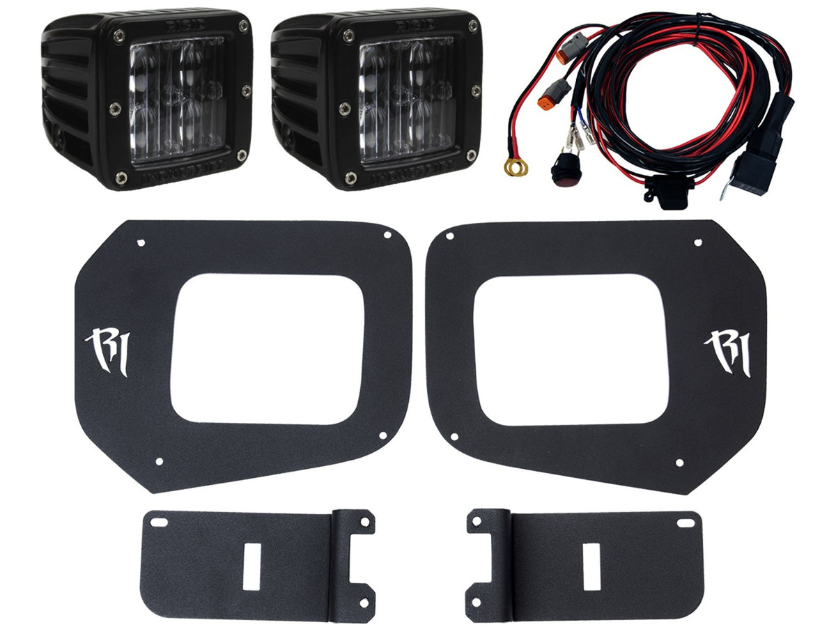 RIGID Industries 2016-2017 Toyota Tacoma Fog Light Kit with SAE D-Series Lights 465673