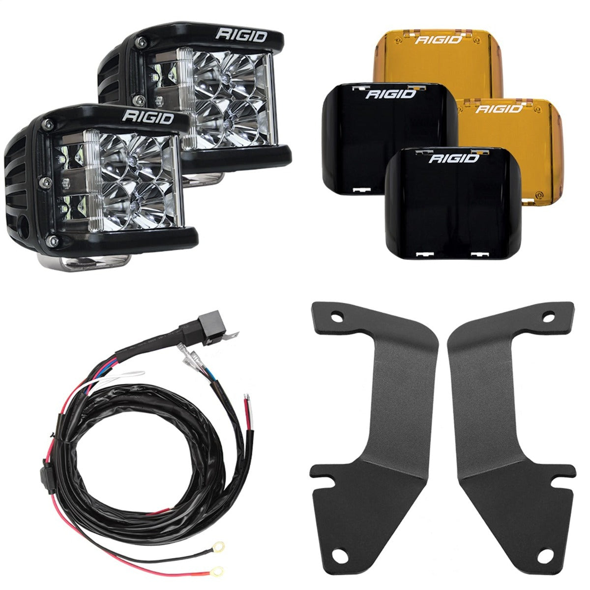 RIGID Industries 46705 RIGID A-Pillar Light Kit, Includes D-SS Flood