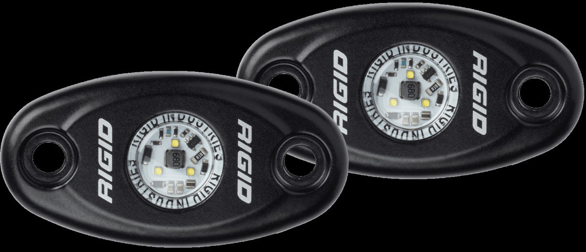 RIGID Industries 482103 A-Series LED Light, Black-High Strength Red, Set 2