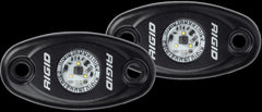 RIGID Industries 482333 A-Series LED Light, Black-High Strength Amber, Set 2