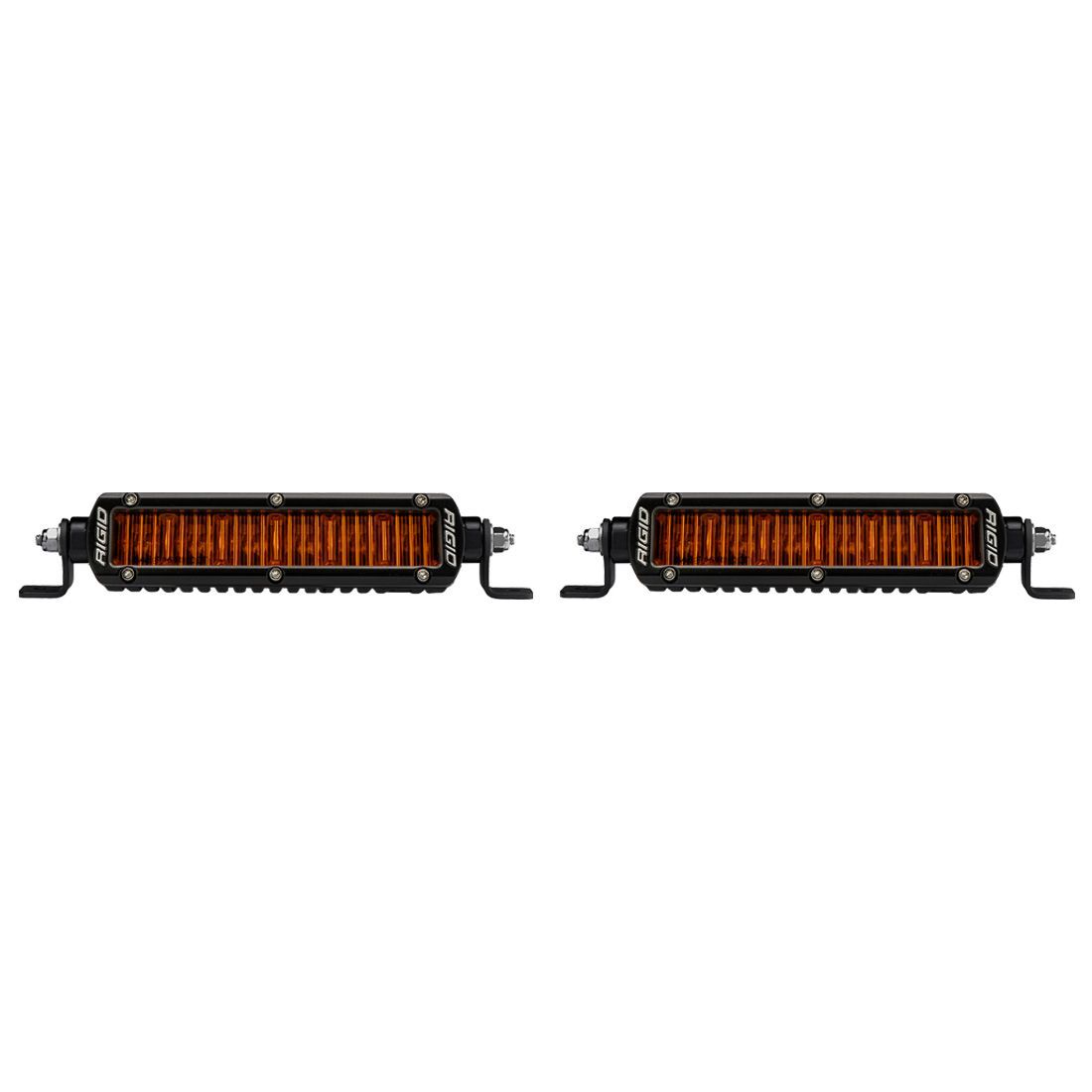 RIGID Industries SR-Series 6 in. SAE Lights with Amber PRO Lens, Pair 906705
