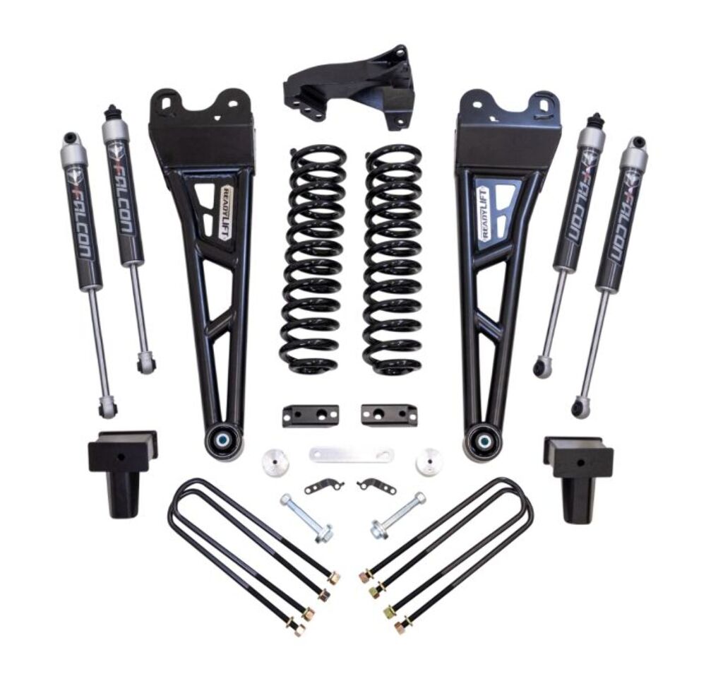 ReadyLIFT 4 in. Coil Spring Lift Kit with Falcon 2.1 Shocks and Radius Arms for 2017-2022 Ford Super Duty F-250/F-350 Diesel 4WD 49-27423