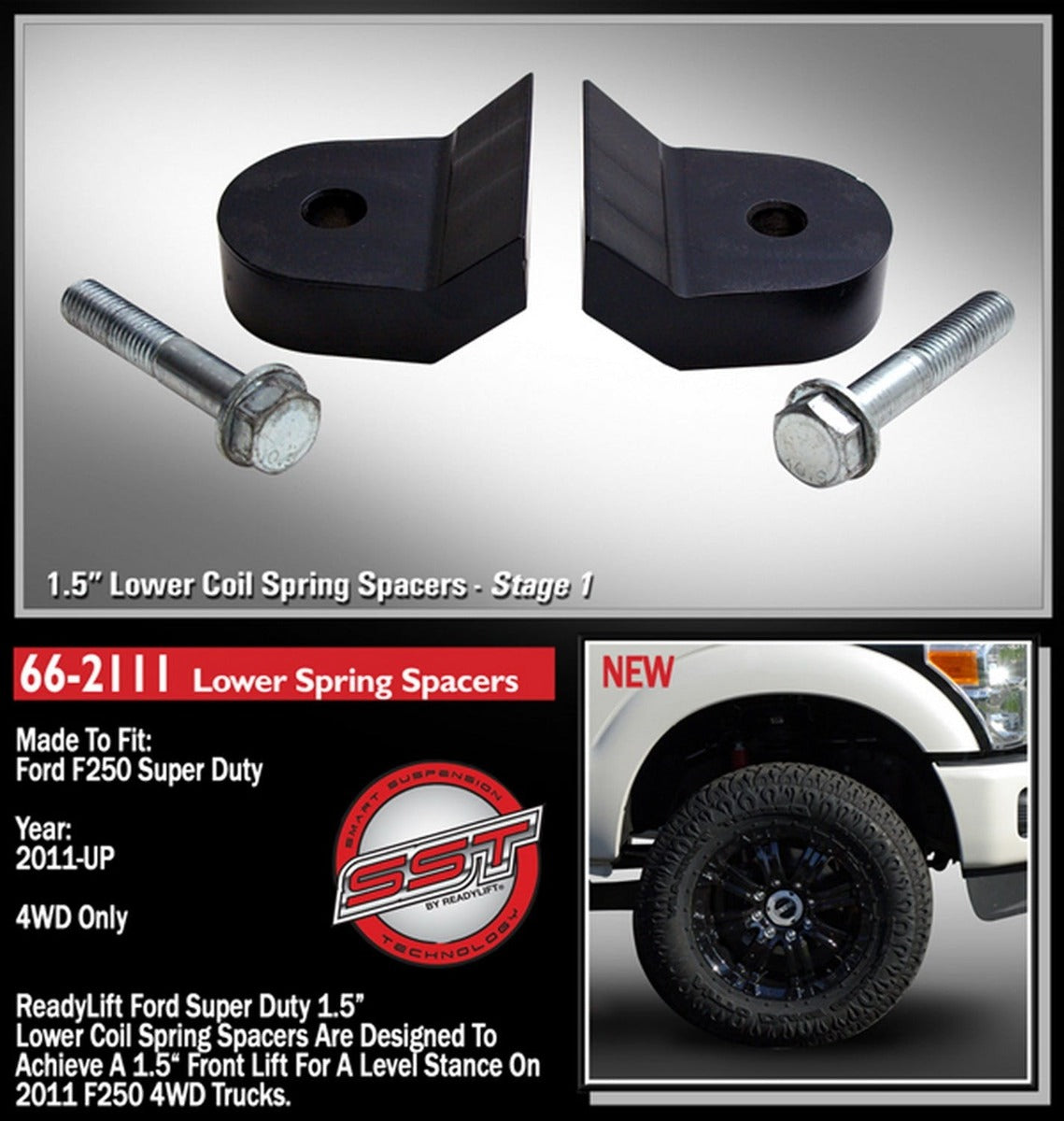 ReadyLIFT 66-2111 1.5" Front Suspension Leveling Kit
