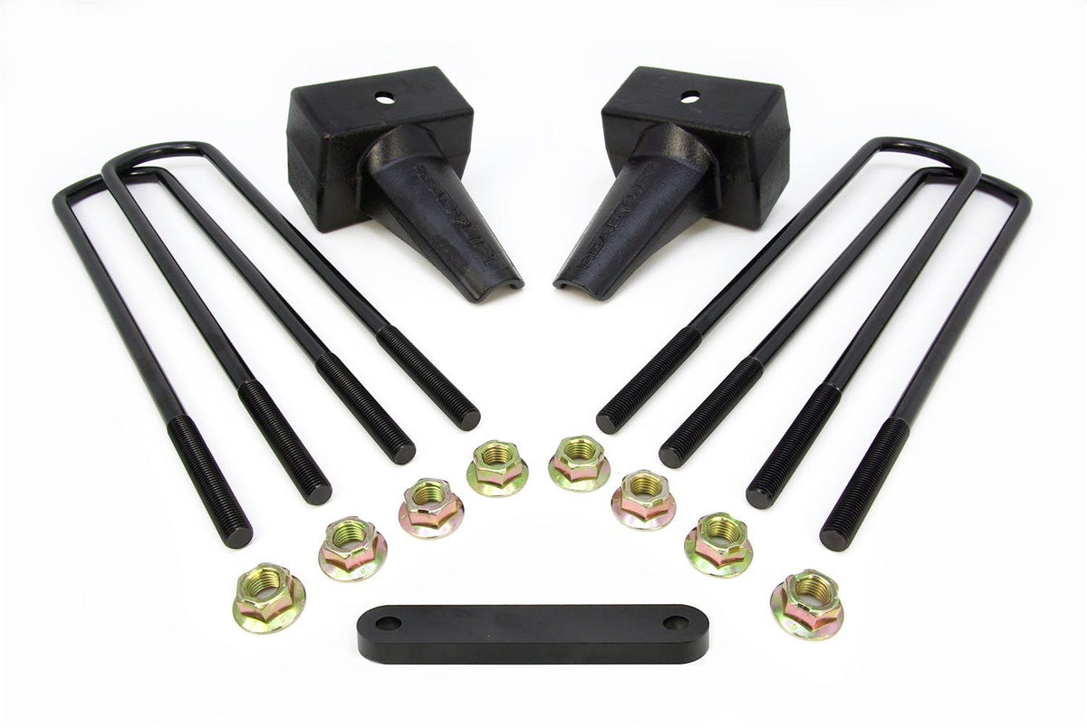 ReadyLIFT 66-2294 4" Flat Rear Block Kit with Carrier Bearing Spacer for 2 Piece Drive Shaft