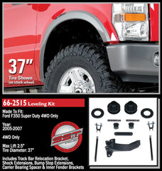 ReadyLIFT 66-2515 2.5" Front Suspension Leveling Kit with Track Bar Bracket