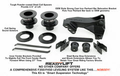 ReadyLIFT 66-2515 2.5" Front Suspension Leveling Kit with Track Bar Bracket