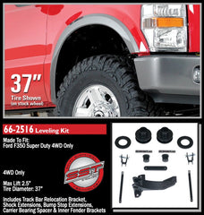 ReadyLIFT 66-2516 2.5" Front Suspension Leveling Kit with Track Bar Bracket