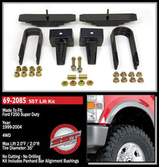 ReadyLIFT 69-2085 2" Lift Kit 2 Piece Drive Shaft includes Carrier Bearing Spacer