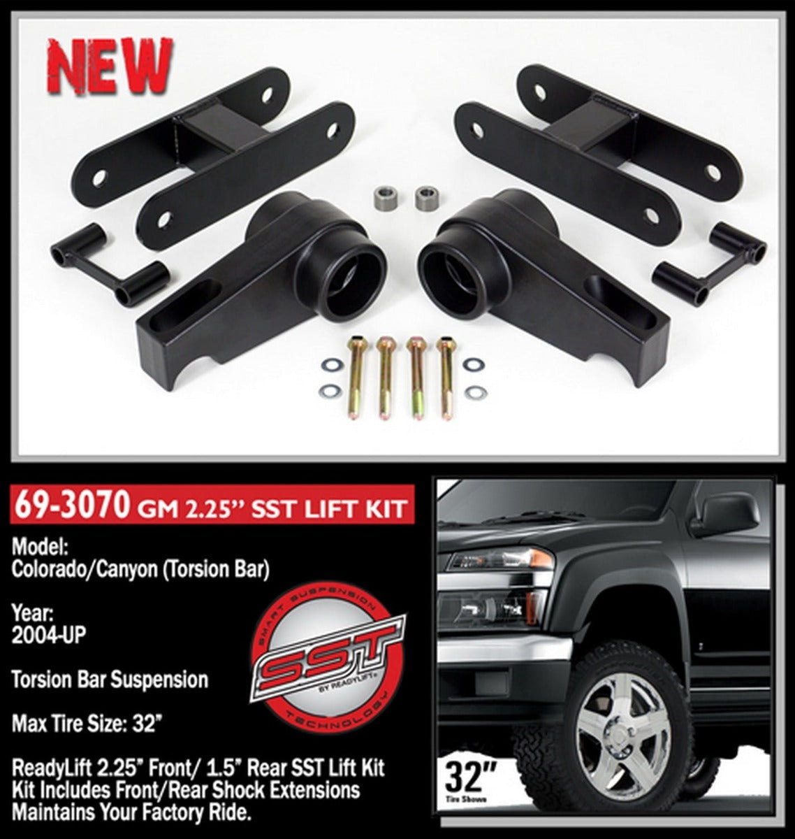 ReadyLIFT 69-3070 2.25" Front with 1.5" Rear SST Lift Kit