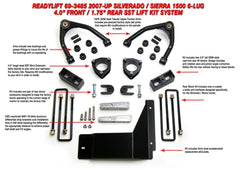 ReadyLIFT 69-3485 4" SST Lift Kit Front with 3" Rear Blocks with Upper Control Arms