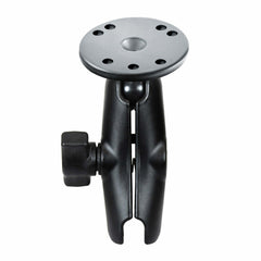 RAM Double Socket Arm with Round Plate - B-Size - Medium Arm