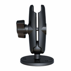 RAM Double Socket Arm with Round Plate - B-Size - Medium Arm
