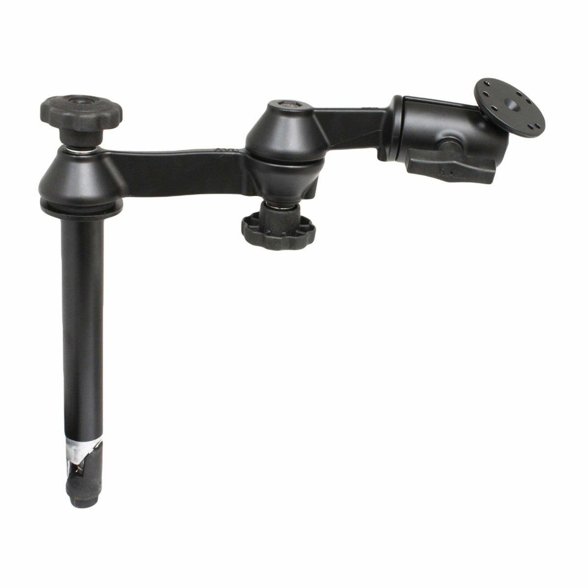 RAM 8" Upper Pole with Double Swing Arms & Round Plate - C Size