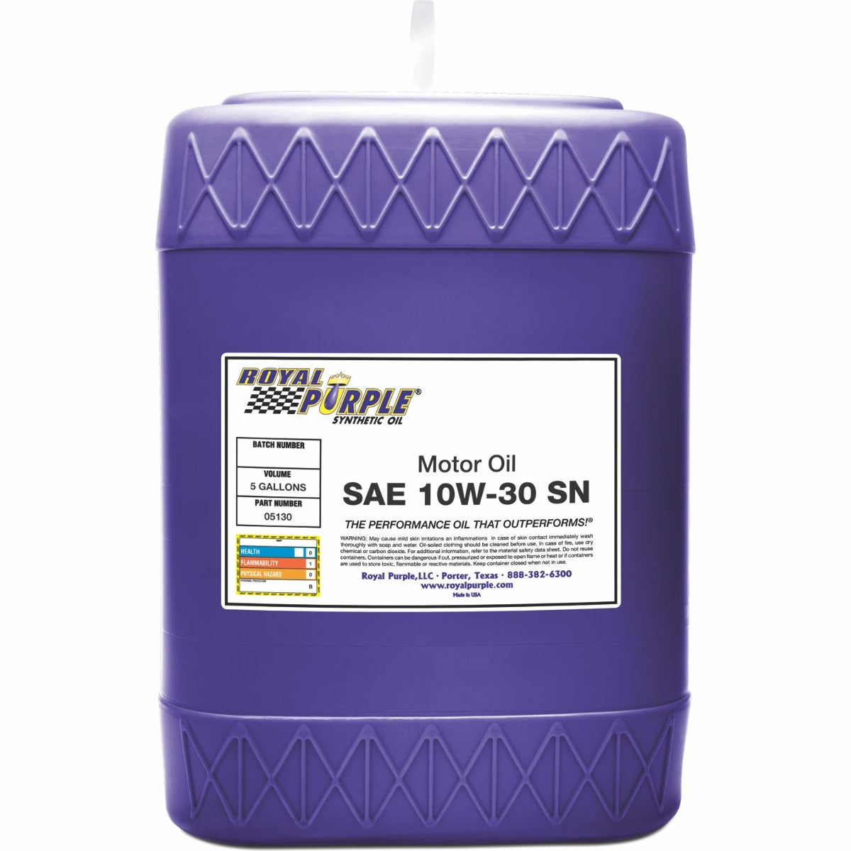 Royal Purple 05540 5W-40 Passenger Car Engine Oil 5 gal. Pail