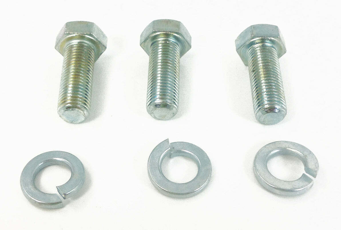 Racing Power Company R0040 Crank pulley bolt kit - zinc (3) pc set