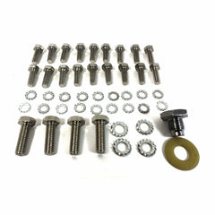 Racing Power Company R0945 Ford oil pan bolt kit - zinc steel