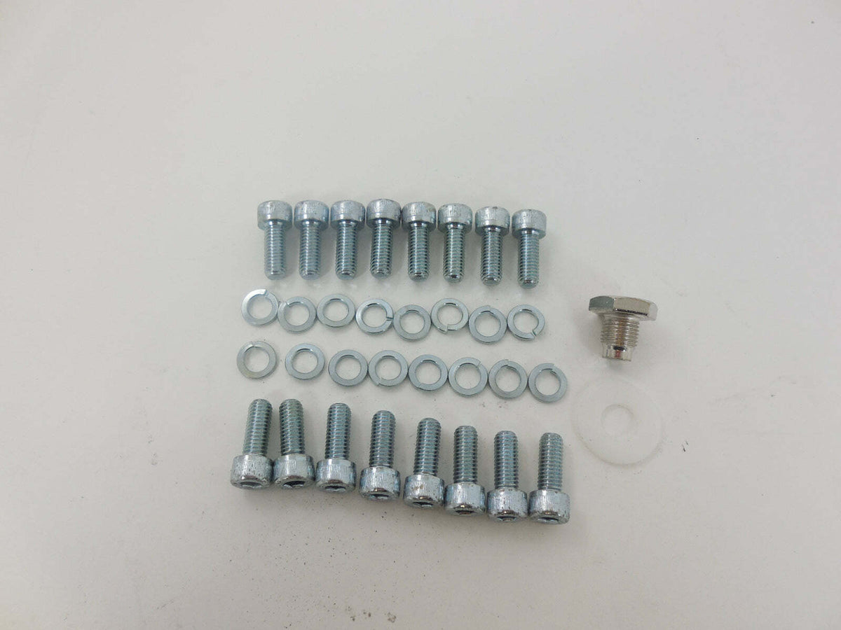 Racing Power Company R0949 Ford trans pan bolt kit - zinc steel