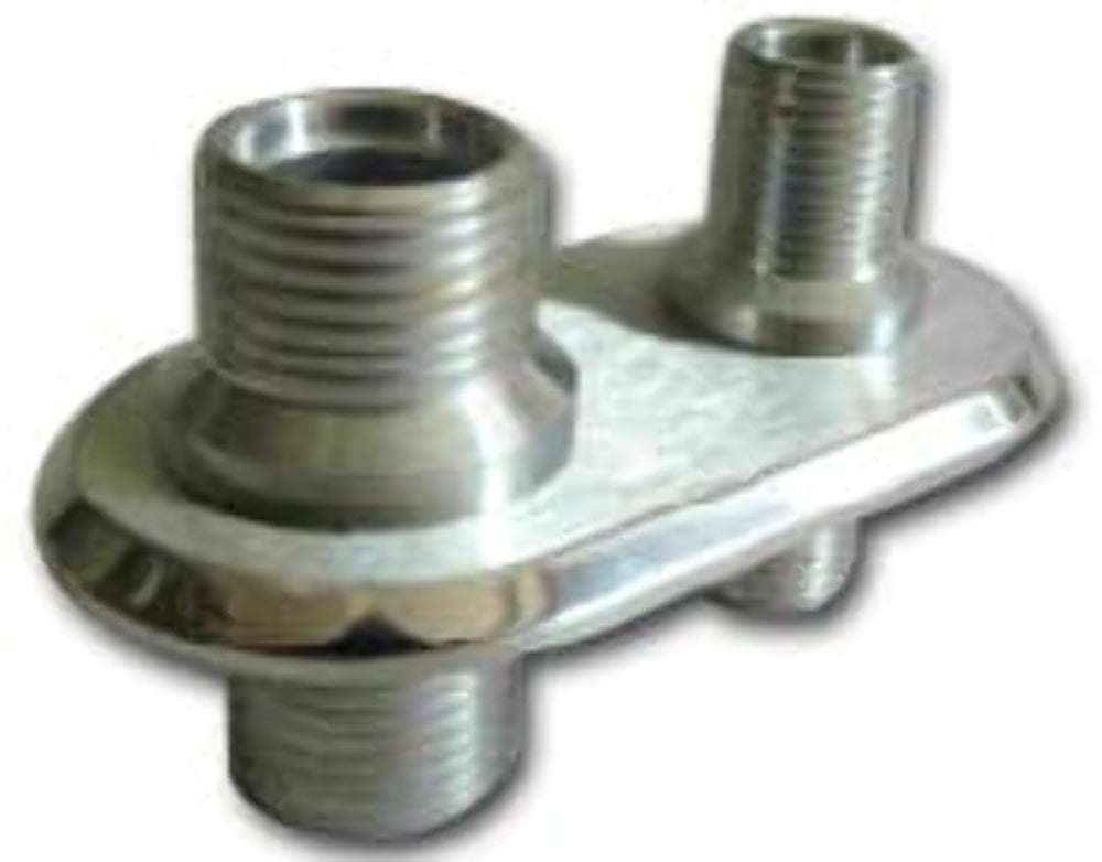 Racing Power Company R1003 Aluminum firewall bulkhead/polished (2)port