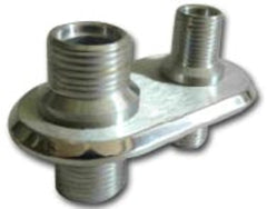 Racing Power Company R1003 Aluminum firewall bulkhead/polished (2)port