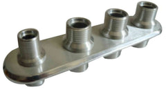Racing Power Company R1007 Aluminum firewall bulkhead/polished (4)port