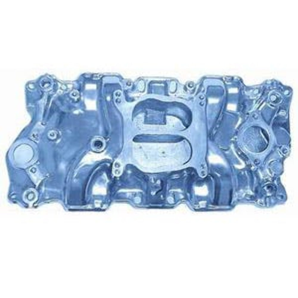 Racing Power Company R1102 Satin alum sbc spread-bore intake manifold