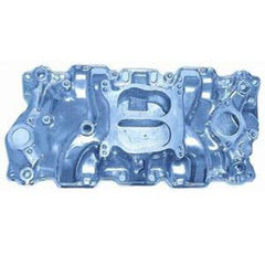 Racing Power Company R1102 Satin alum sbc spread-bore intake manifold