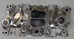 Racing Power Company R1102POL Polished alum sbc spread-bore intake manifold