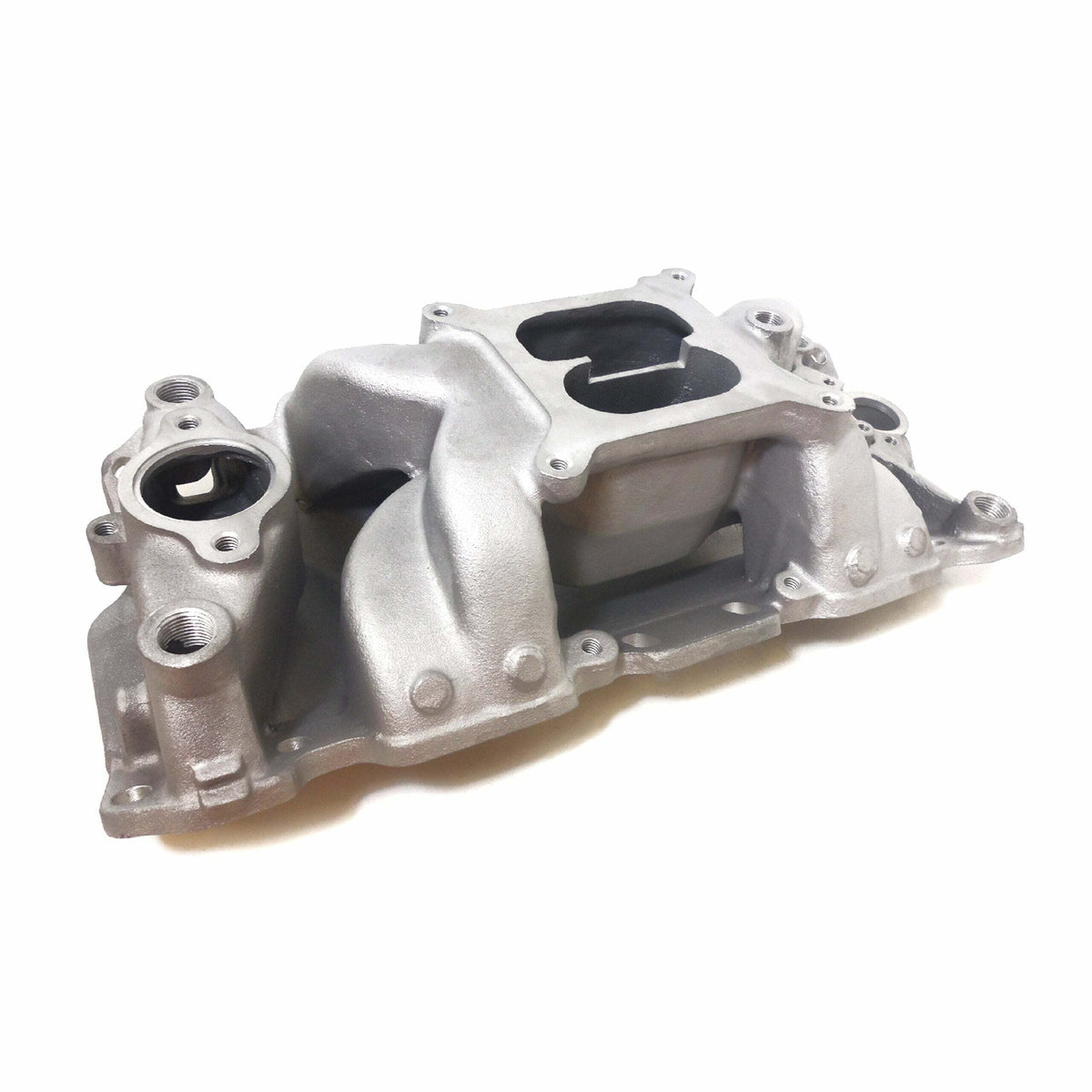 Racing Power Company R1110 Sb chevy v8 aluminum manifold air gap design