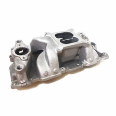 Racing Power Company R1110 Sb chevy v8 aluminum manifold air gap design