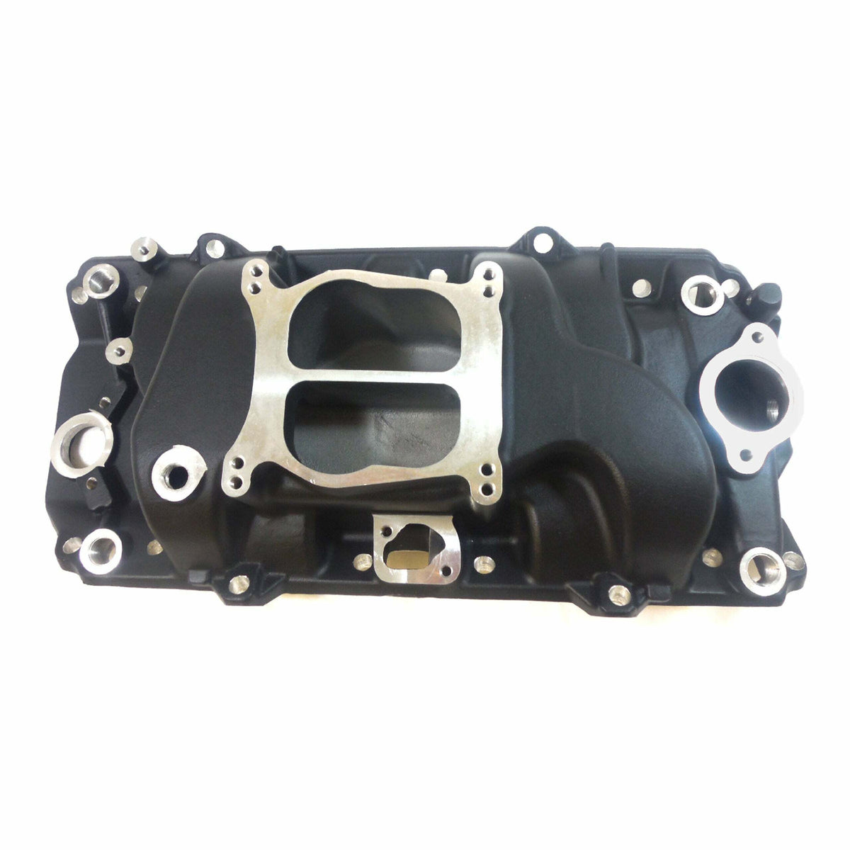 Racing Power Company R1180BK Aluminum Dual Plane Manifold, Black
