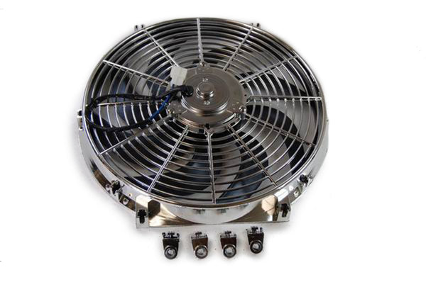 Racing Power Company R1205 14 inch electric cooling fan - 12v curved blades -