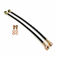Racing Power Company R1730 16 inch gm metric rubber brake hose kit with tabs