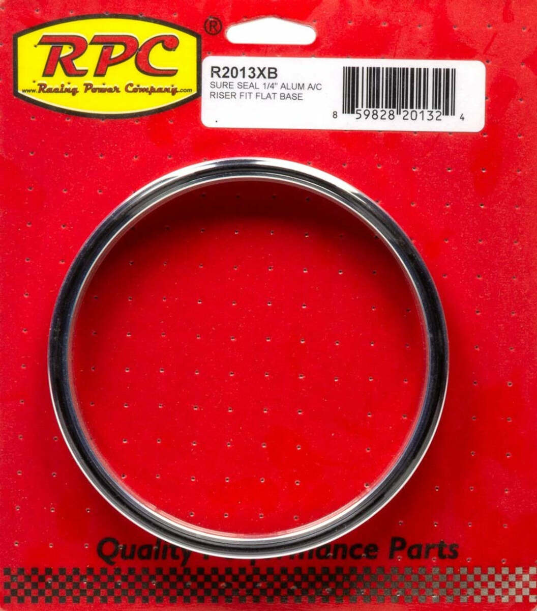 Racing Power Company R2013XB Sure seal 1/4 inch alum a/c riser fit flat base