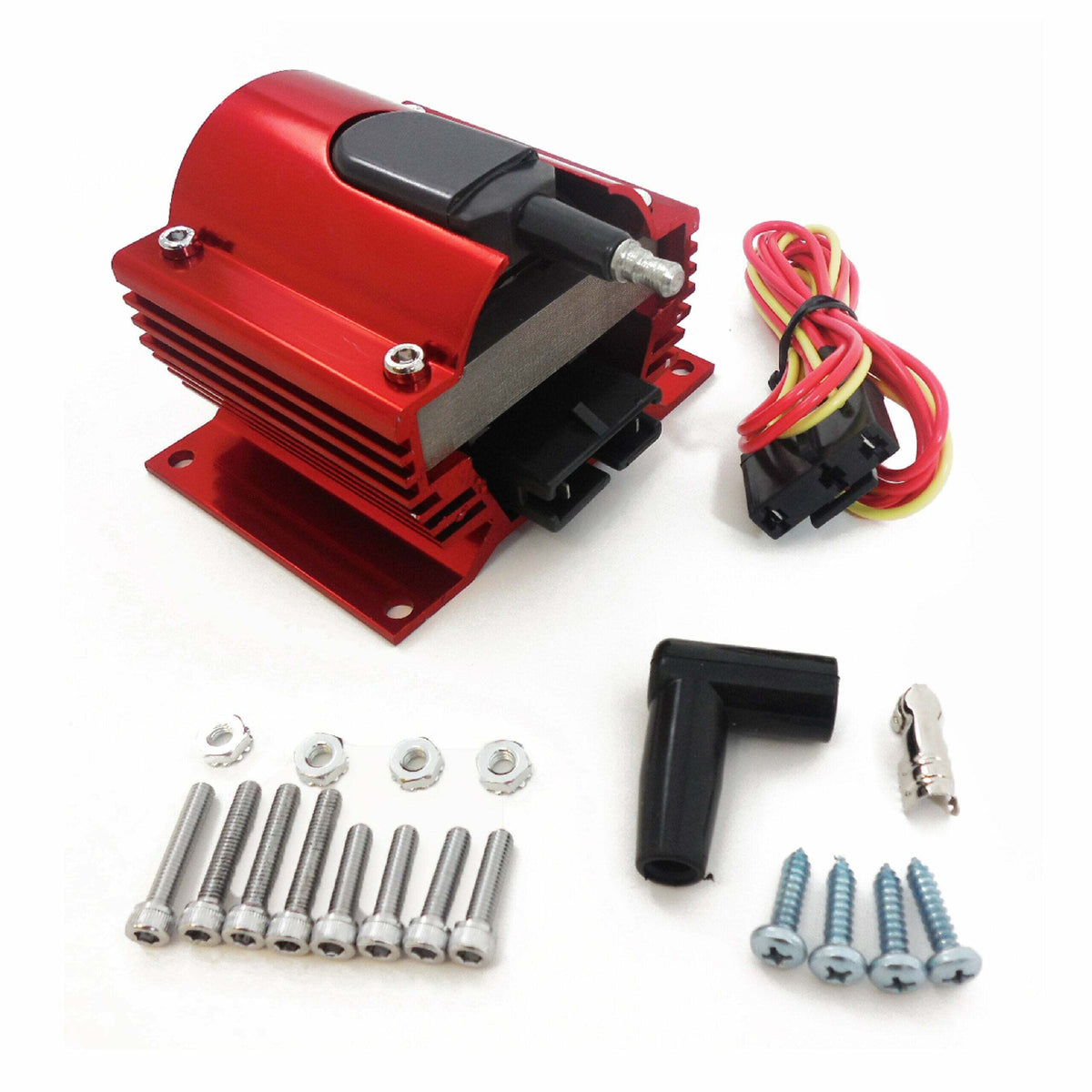 Racing Power Company R2039RED 12v external egnition coil e-core style 45000v w