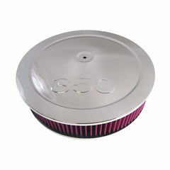 Racing Power Company R2165W 14 inch muscle car style a/c set w/ 350 logo-chr (a)