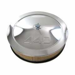 Racing Power Company R2168 14 inch muscle car style a/c set w/440 logo-chr (a)