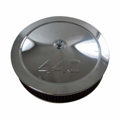 Racing Power Company R2168W 14 inch muscle car style a/c set w/440 logo-chr (a)