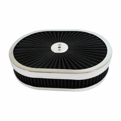 Racing Power Company R2216 12X2 inch Super Flow Air Cleaner Set Black