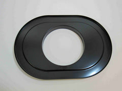 Racing Power Company R2220BBK 12 inch Black Steel Oval A/C Base