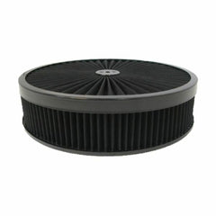 Racing Power Company R2232 14 inch x  3 inch inchsuper flow inch air cleaner kit-(black) (a)