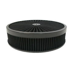 Racing Power Company R2233 14 inch x  3 inch inchsuper flow inch air cleaner kit-(black) (a)