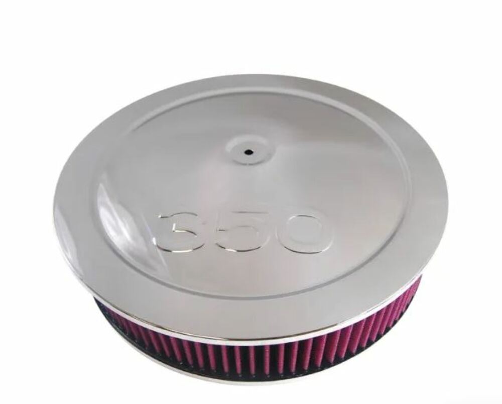 Racing Power Company R2265W 14 inch Muscle Car Style A/C Set W/ 350 Logo-Chr