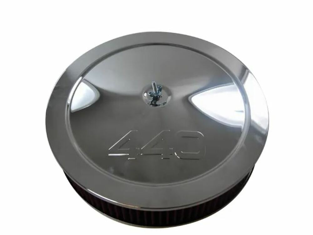 Racing Power Company R2268W 14 inch muscle car style a/c set w/440 logo-chr (a)